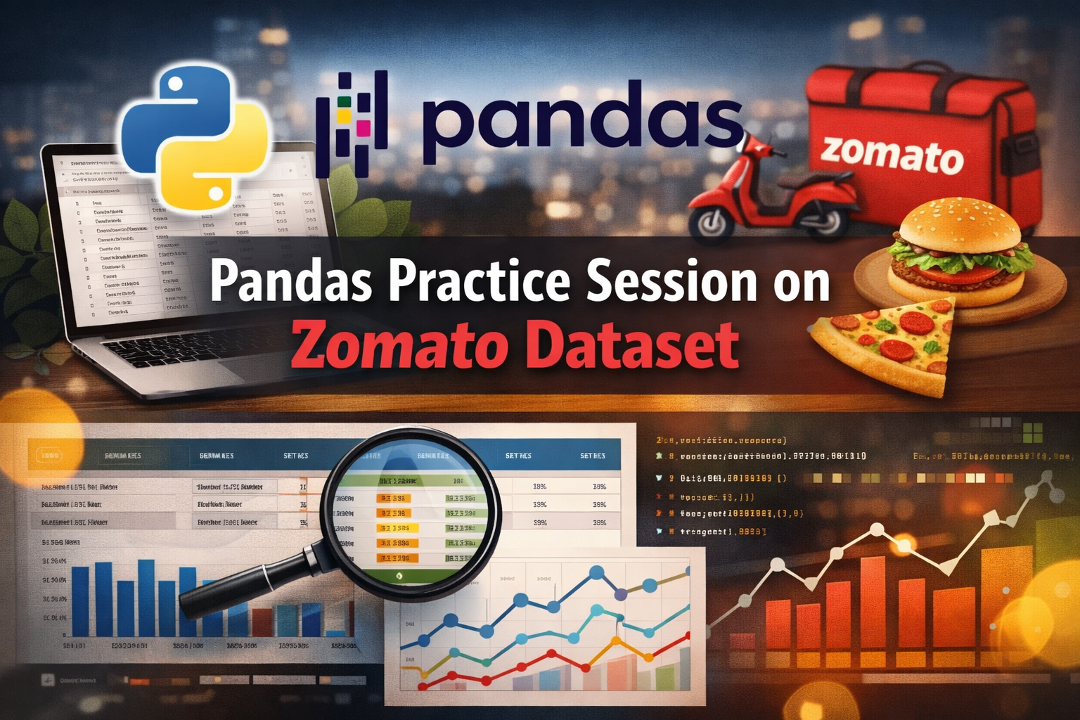 practice pandas on zomato dataset